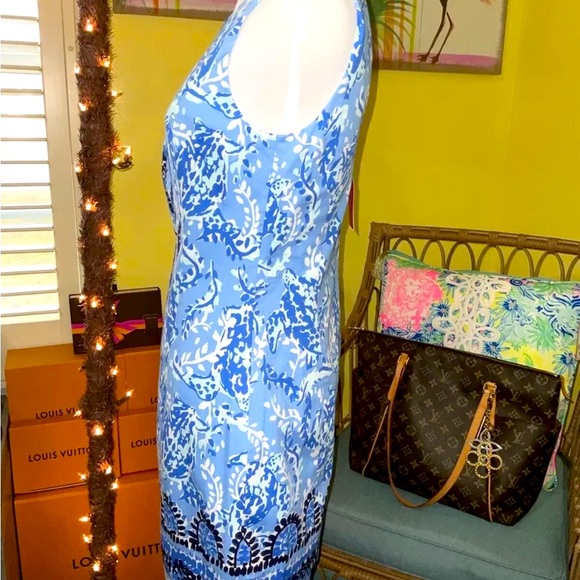 Lilly Pulitzer NWT Mila Stretch Shift Dress Turtley Awesome $188 Size 00,0,4 - Picture 5 of 11